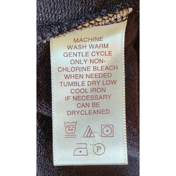 Tommy Bahama Women's 3/4 Sleeve Collared Snap Button Front Sweatshirt Black Sz M - Picture 10 of 13